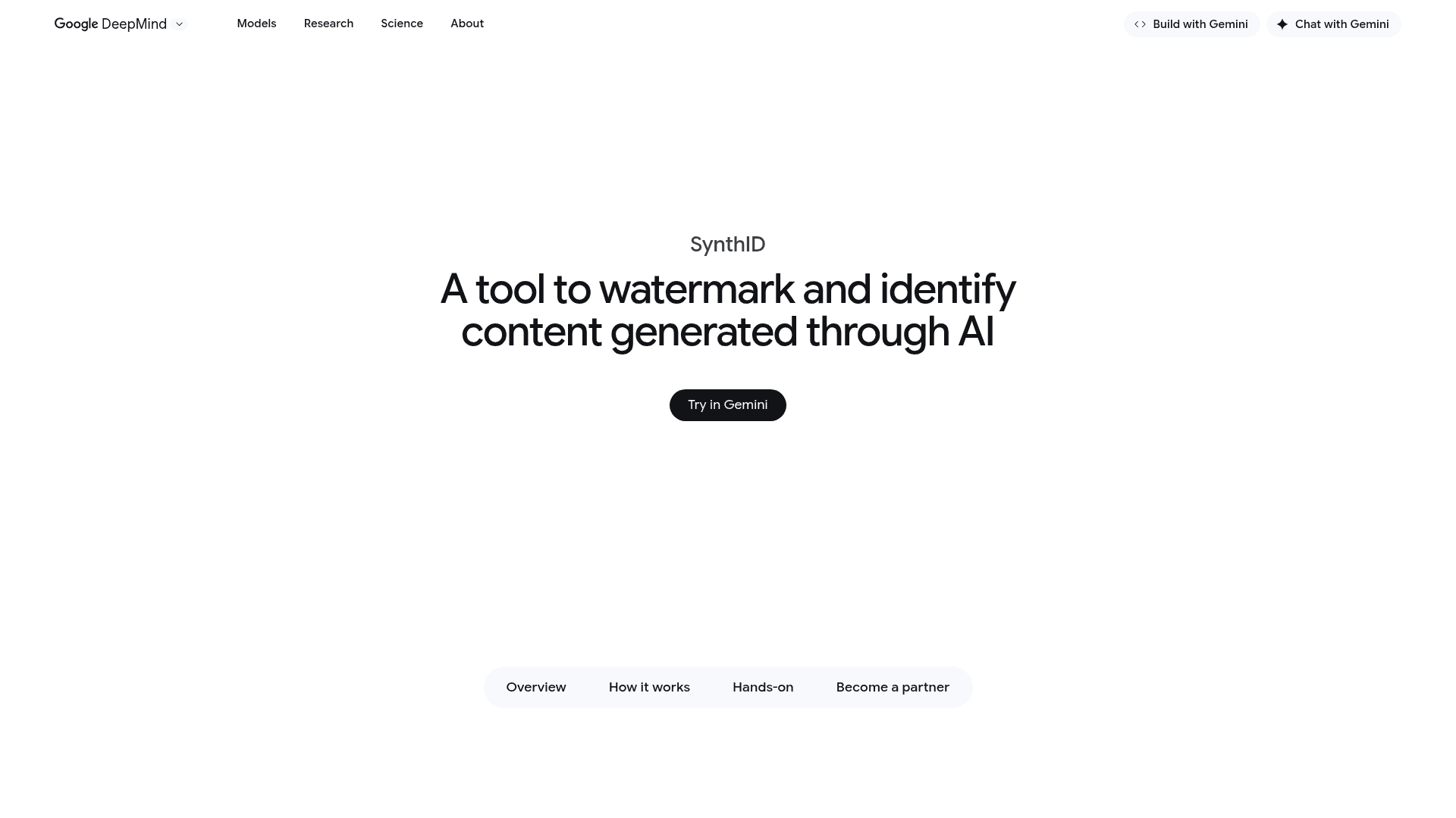 SynthID by Google DeepMind's cover