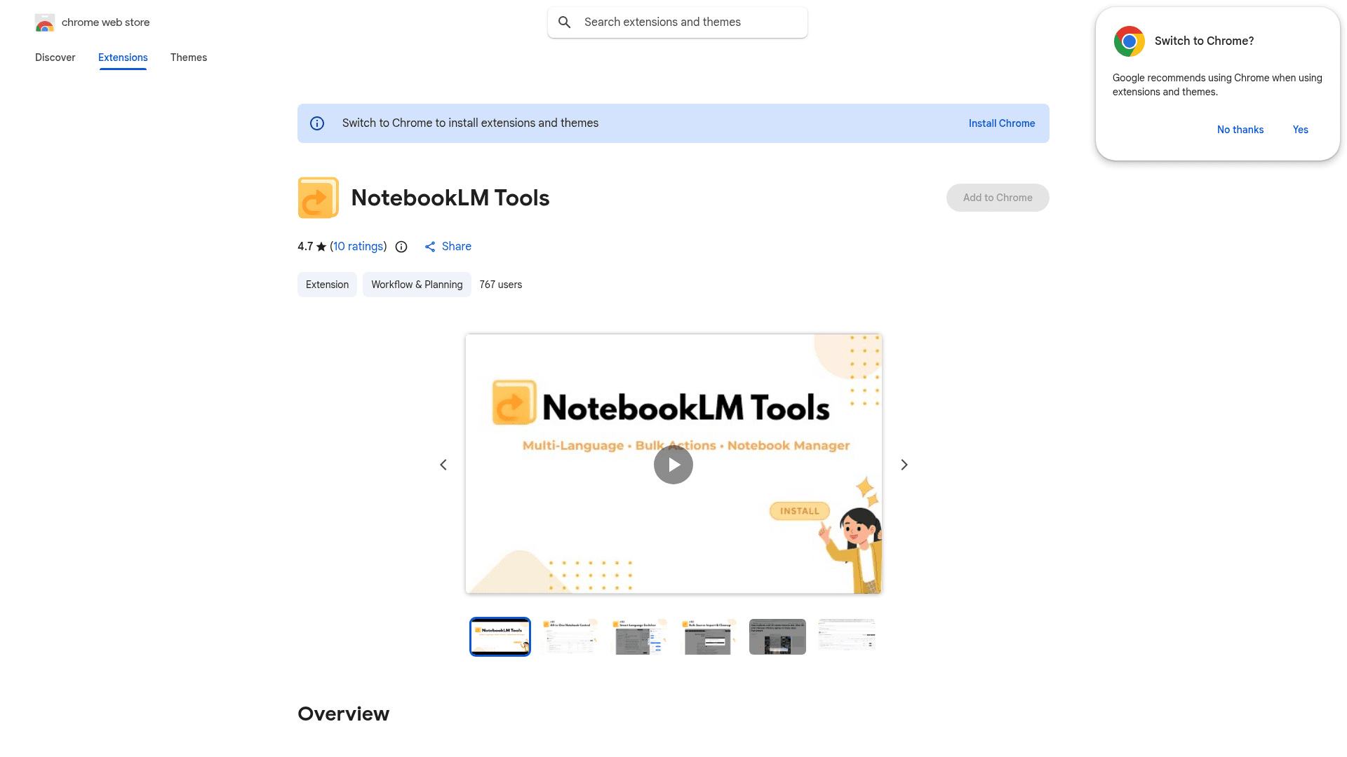 NotebookLM Tools Chrome Extension's cover