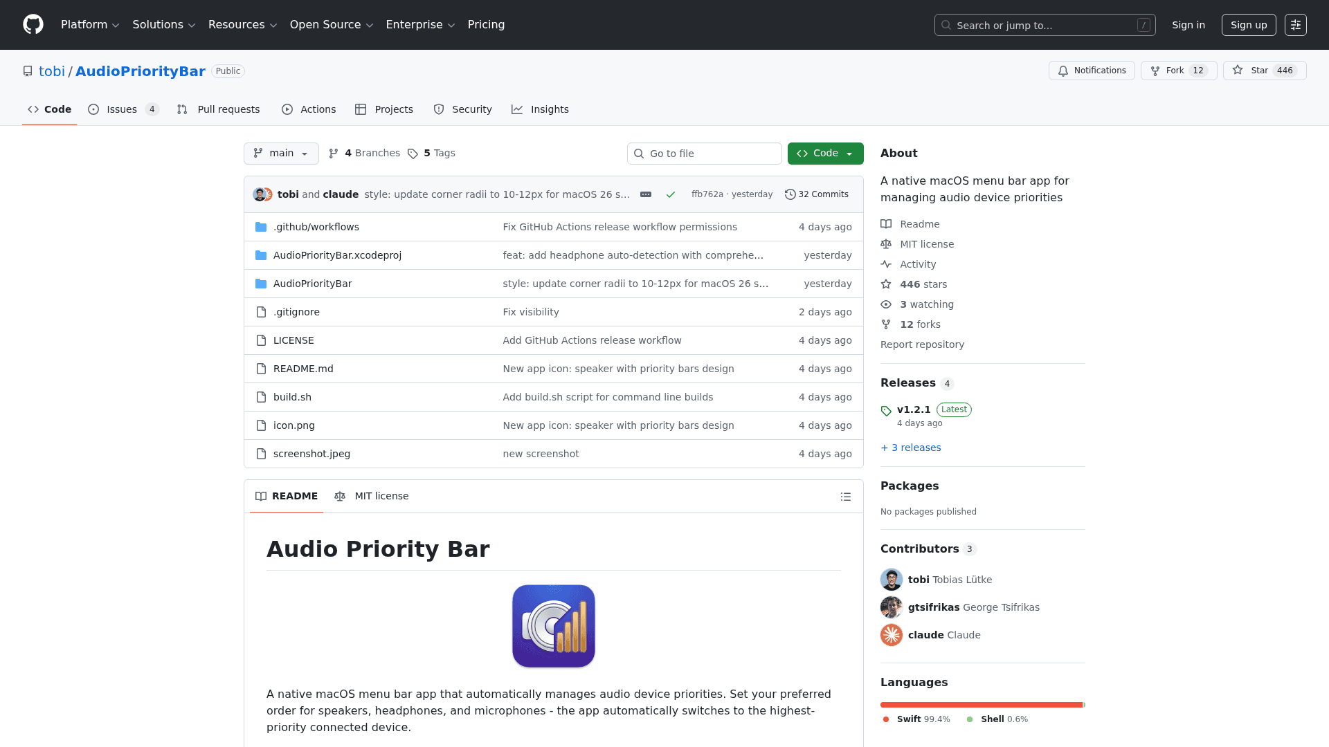 AudioPriorityBar's cover