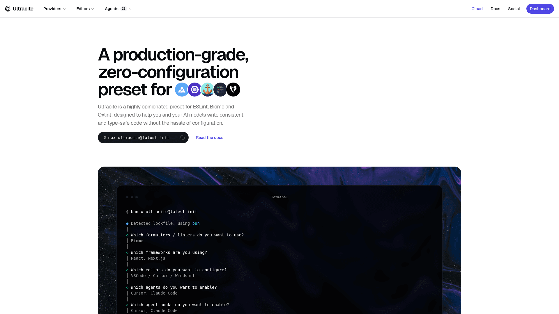 Ultracite v7's cover