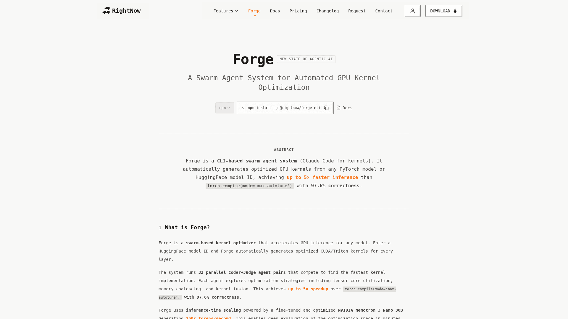 Forge CLI's cover