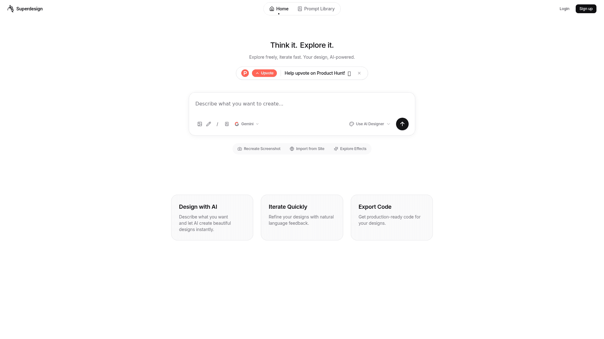 Superdesign Prompt Library's cover