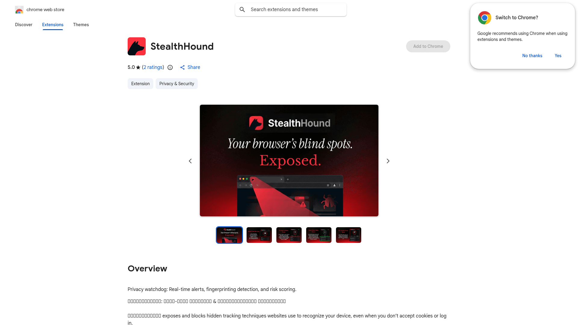 StealthHound's cover