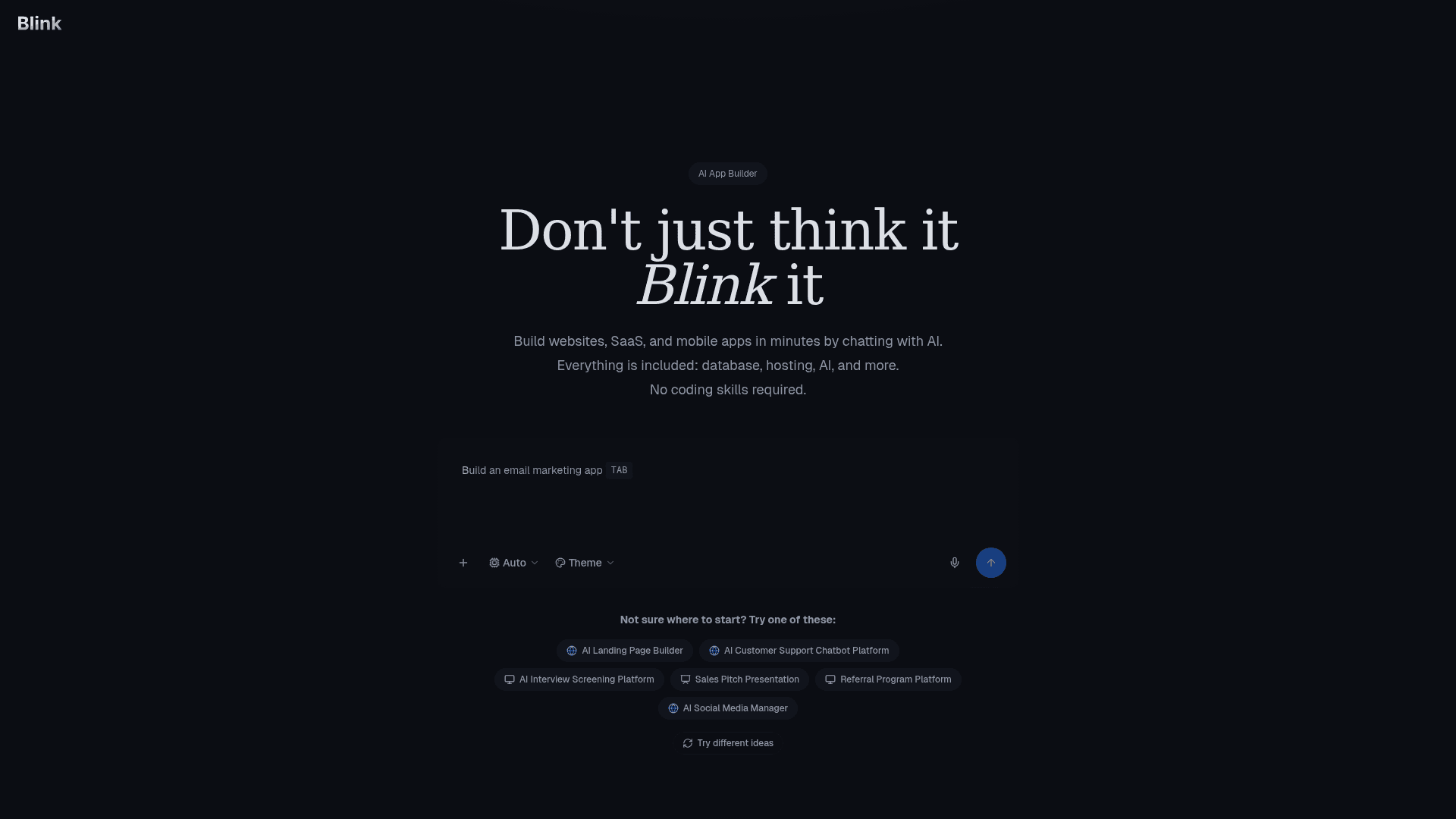 Blink Agent Builder's cover