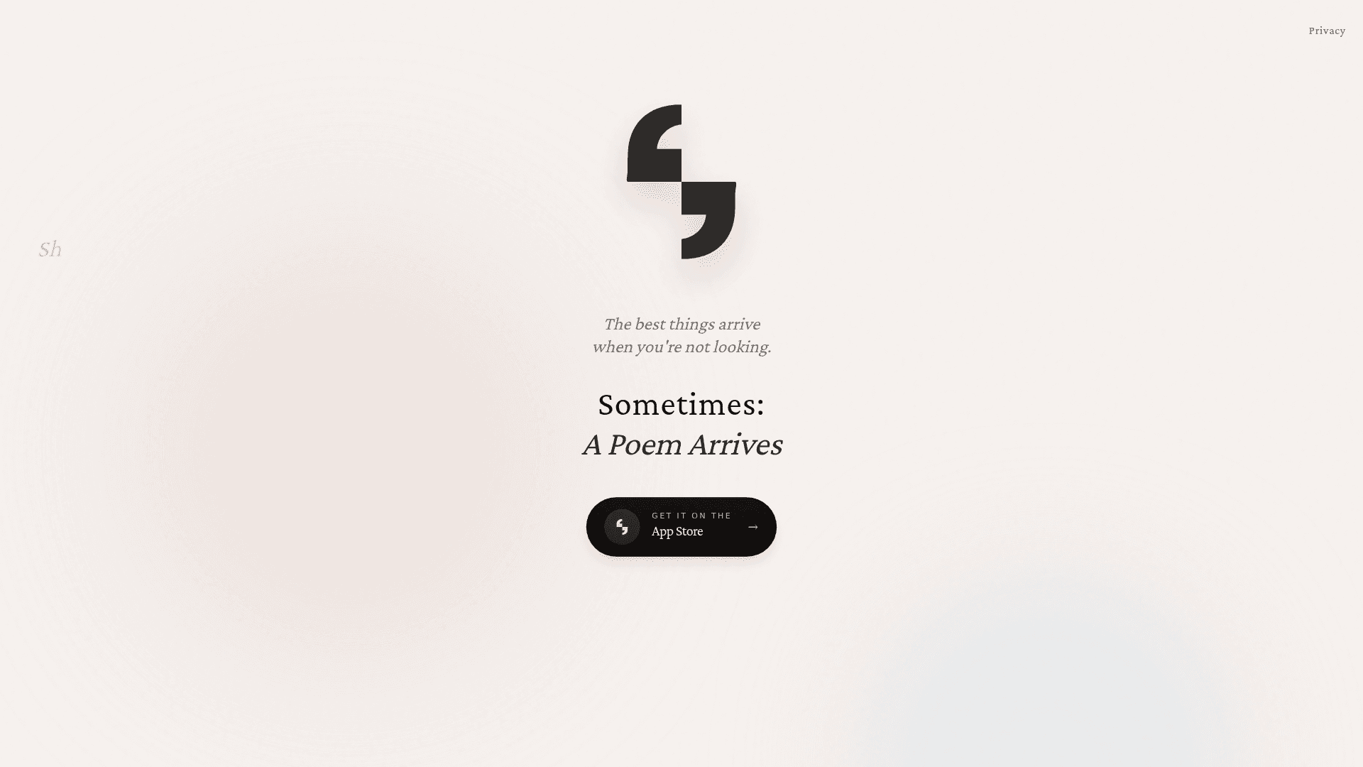 Sometimes: A Poem Arrives's cover