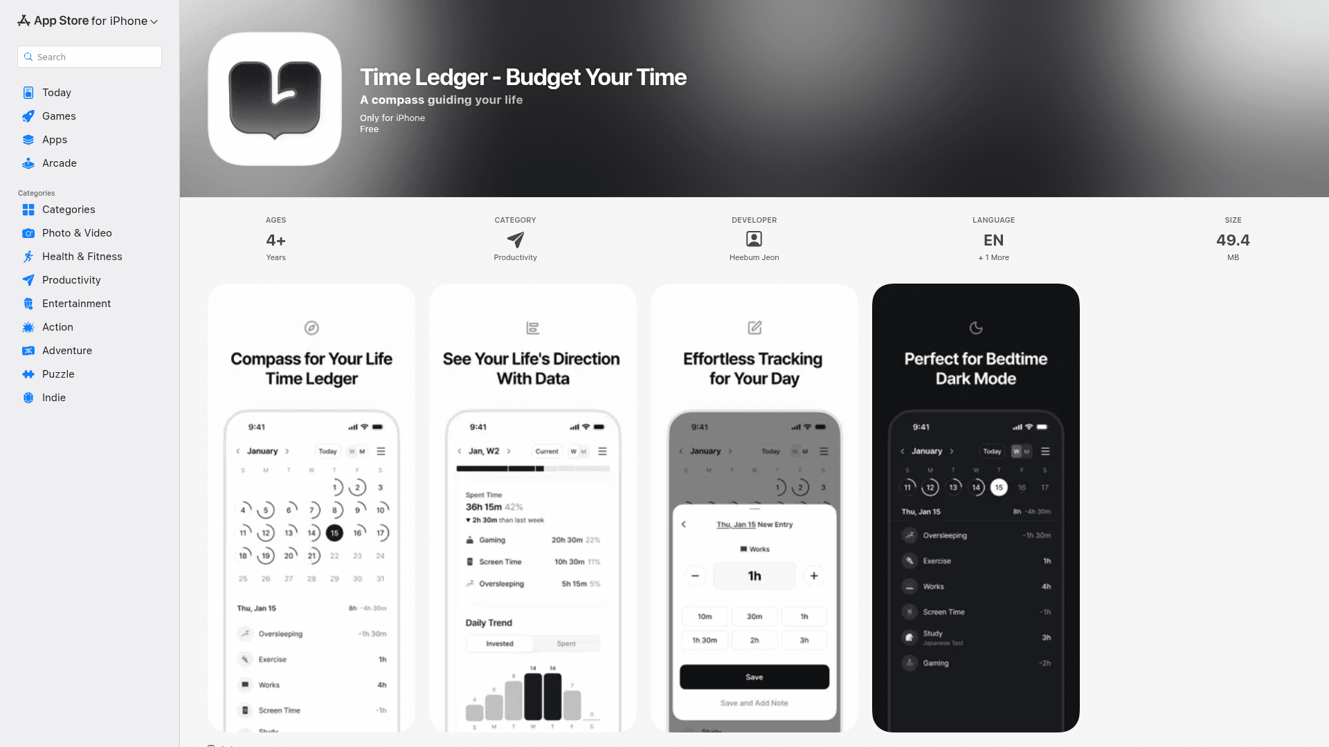Time Ledger's cover