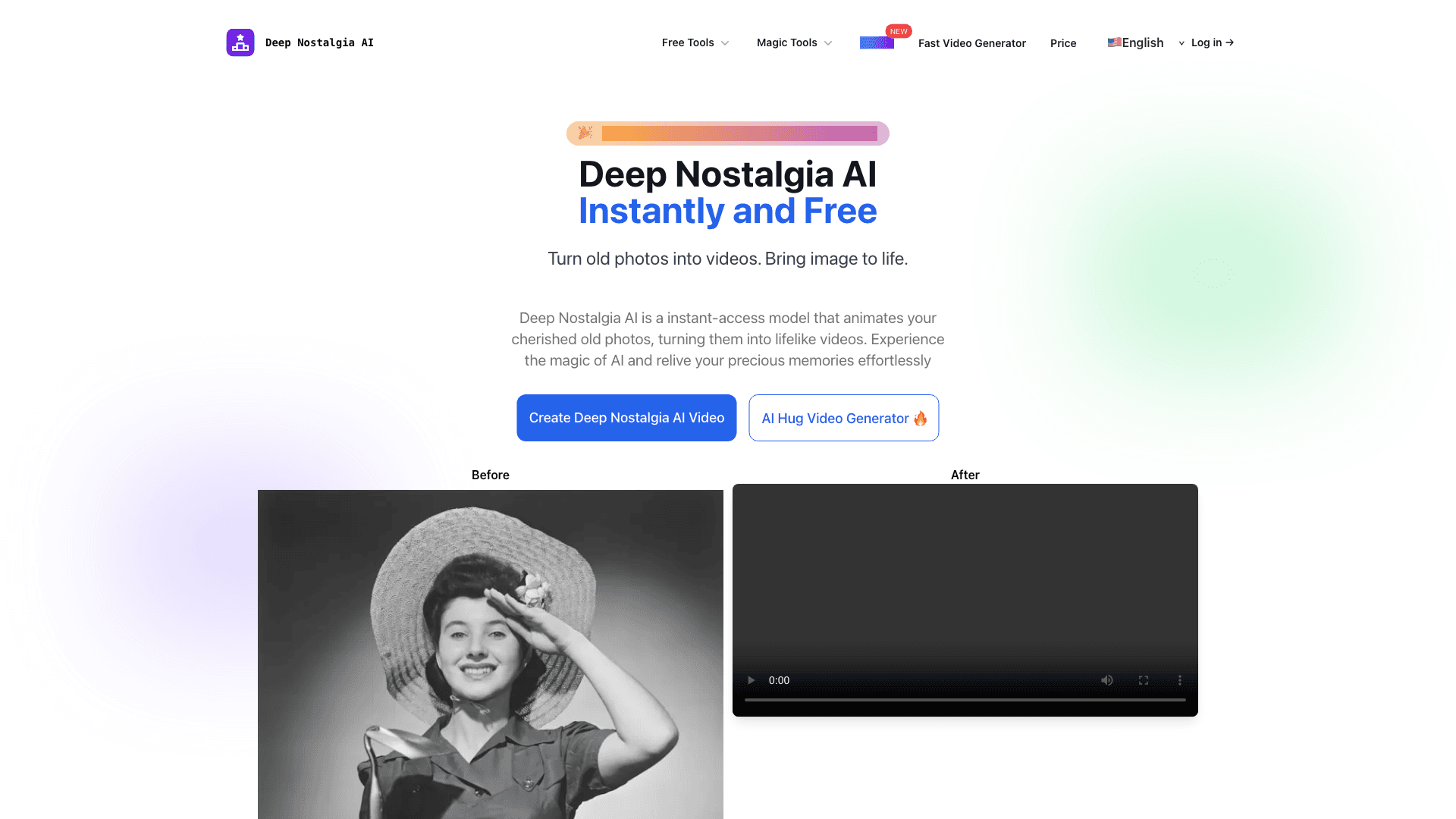 Deep Nostalgia AI's cover