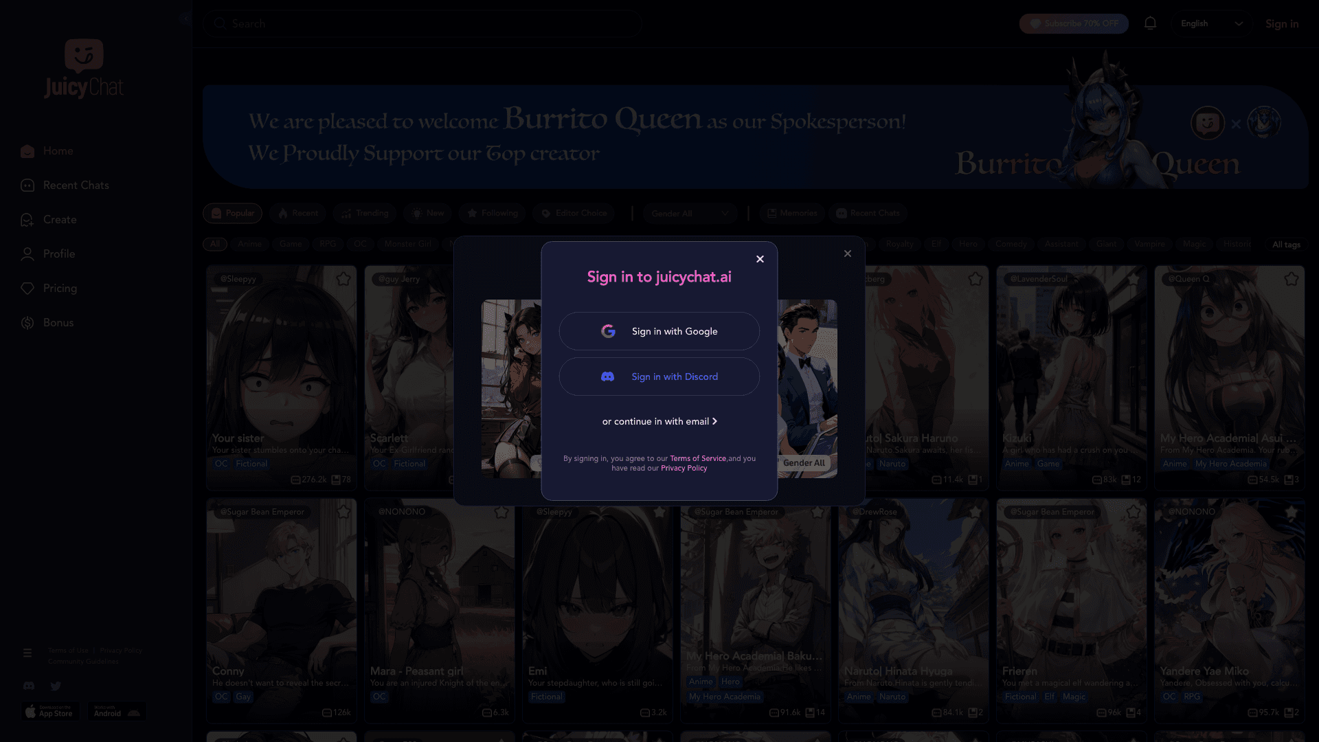 JuicyChat.AI's cover