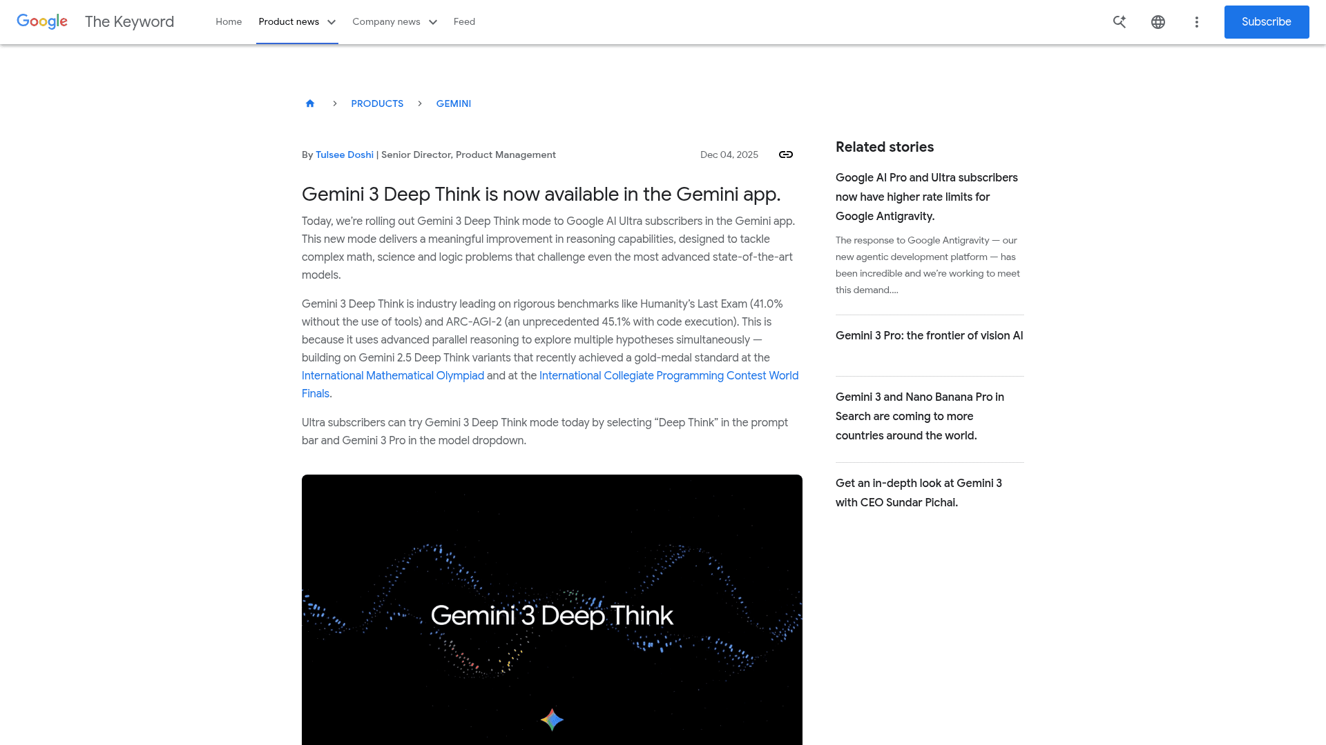 Gemini 3 Deep Think by Google's cover